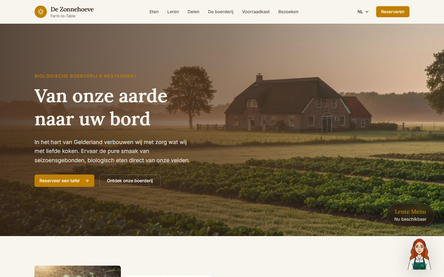 Screenshot of De Zonnehoeve